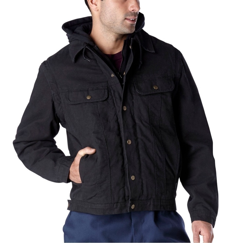 Dakota WorkPro Series Men's Fleeced Lined Hooded Canvas Heavy Duty Jacket Sz XL